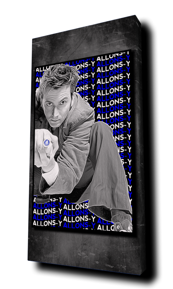 "Doctor Who 2" - by Punch It! Graphics - Portrait Canvas Art Print