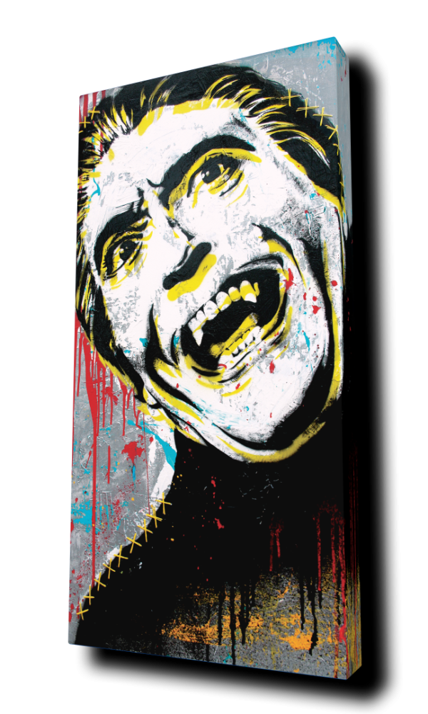 "Dracula" - by Point Blank Art & Design - Portrait Canvas Art Print