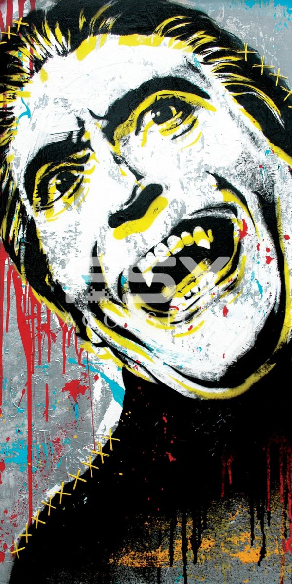 "Dracula" - by Point Blank Art & Design - Portrait Canvas Art Print - Image 2