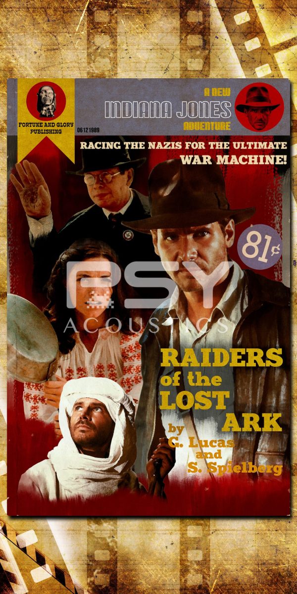 "Indiana Jones Raiders Of The Lost Ark" - by Punch It! Graphics - Portrait Canvas Art Print - Image 2