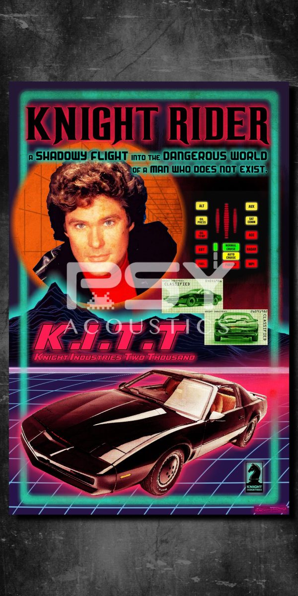 "Knight Rider" - by Punch It! Graphics - Portrait Canvas Art Print - Image 2