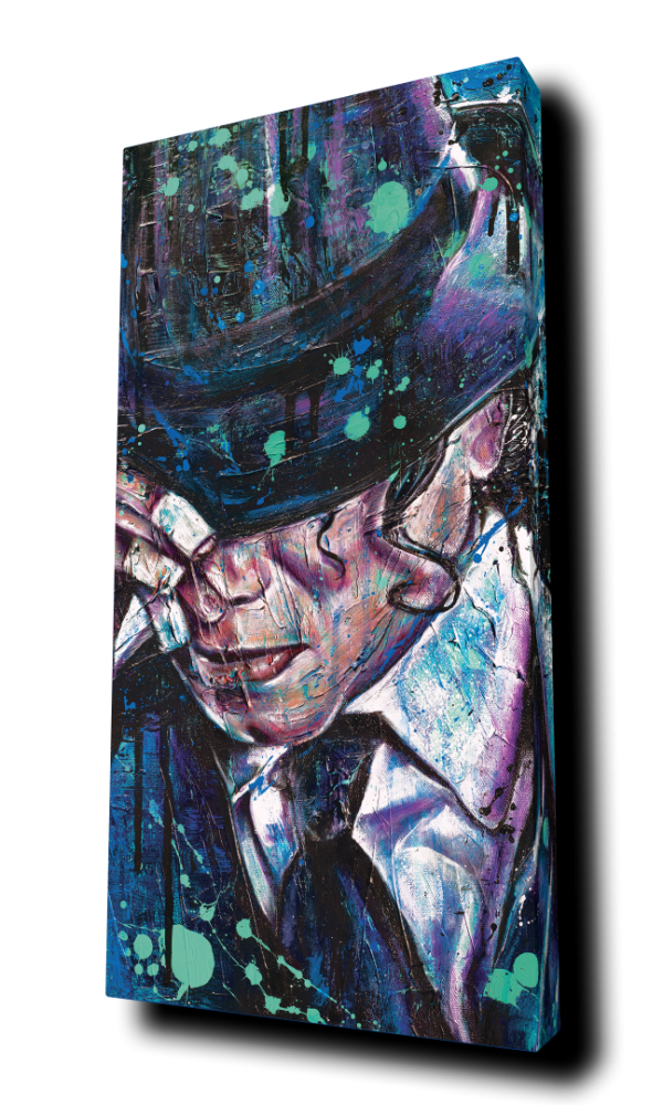 "Michael Jackson" - by Point Blank Art & Design - Portrait Canvas Art Print