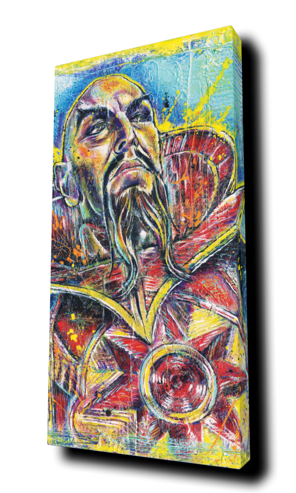 "Ming The Merciless" - by Point Blank Art & Design - Portrait Canvas Art Print