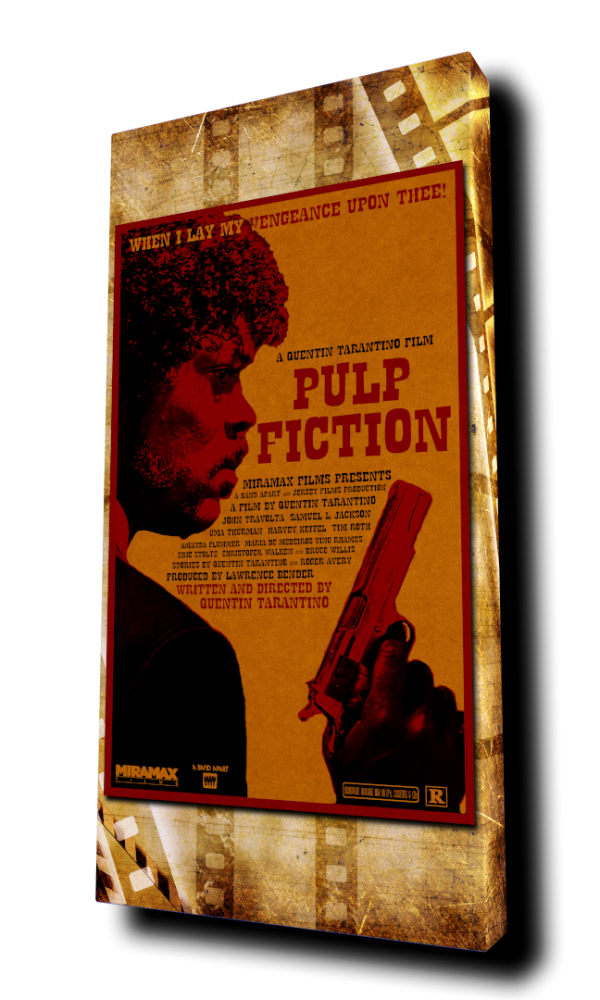 "Pulp Fiction 2" - by Punch It! Graphics - Portrait Canvas Art Print