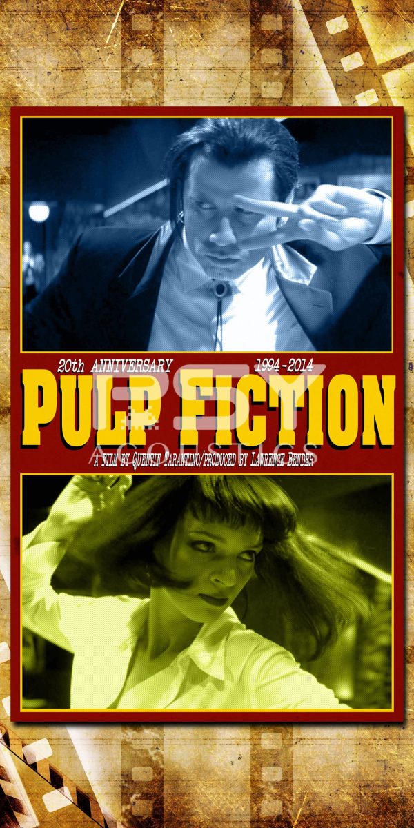 "Pulp Fiction" - by Punch It! Graphics - Portrait Canvas Art Print - Image 2