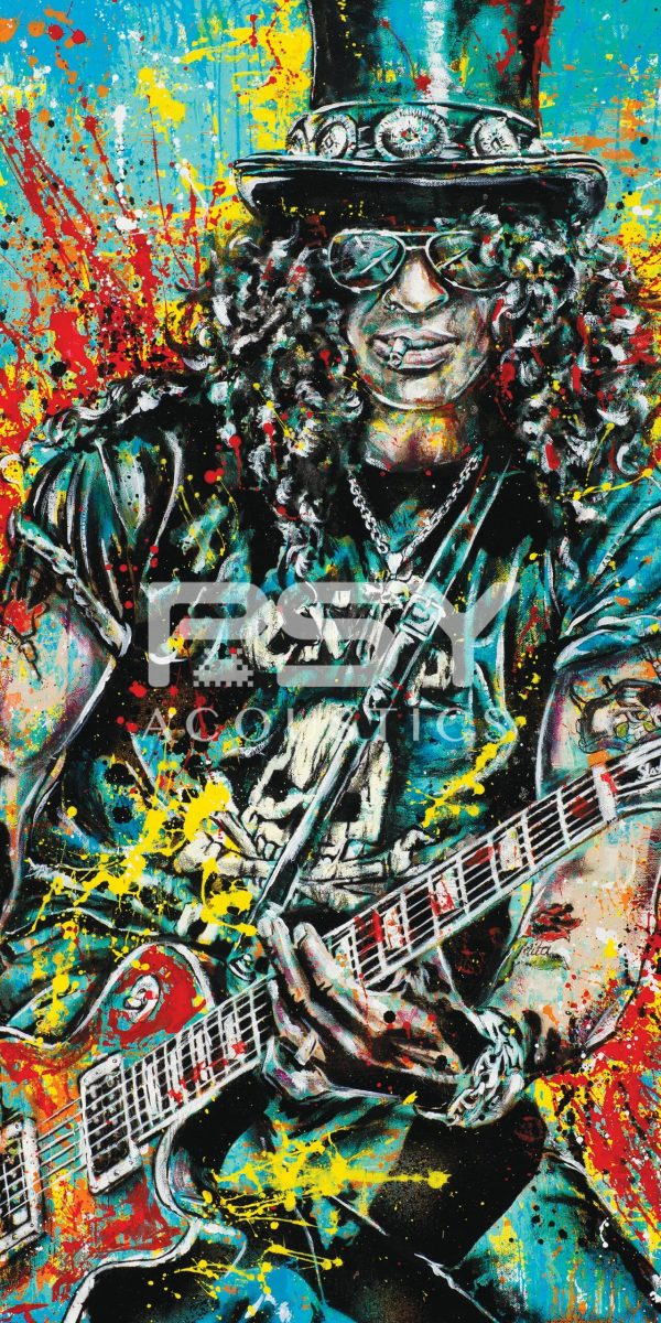 "Slash" - by Point Blank Art & Design - Portrait Canvas Art Print - Image 2