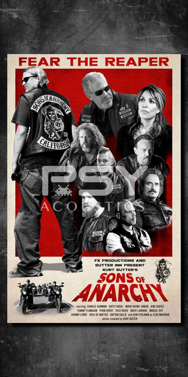 "Sons Of Anarchy" - by Punch It! Graphics - Portrait Canvas Art Print - Image 2