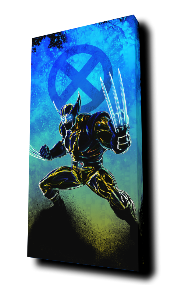 "Soul Of Adamantium" by  Donnie Art - Portrait Canvas Art Print